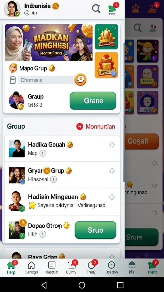 55rt - Tampilan antarmuka yang bersih dan mudah dipahami.
