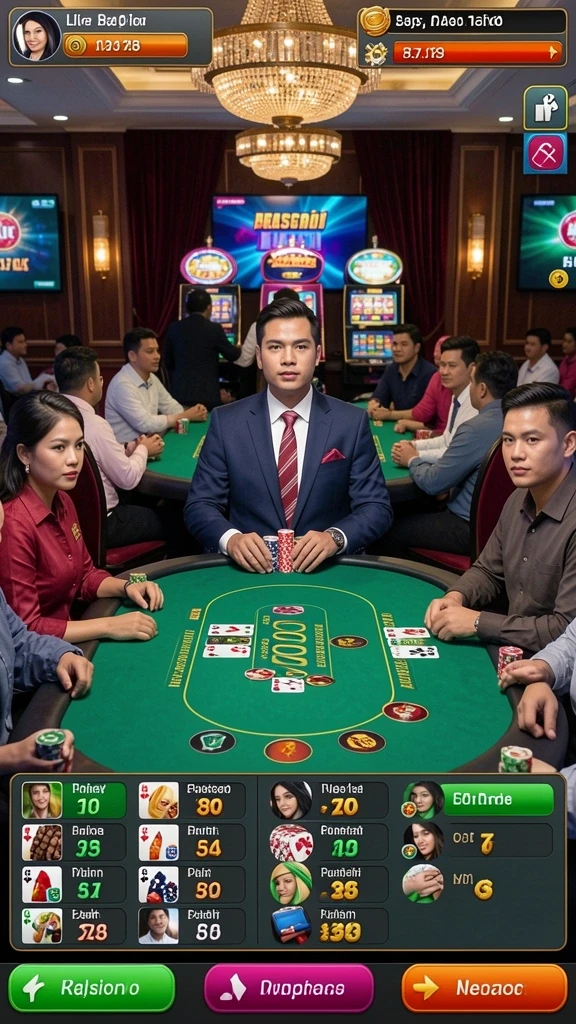 luckydf - Fitur sosial yang memungkinkan interaksi antar pemain.