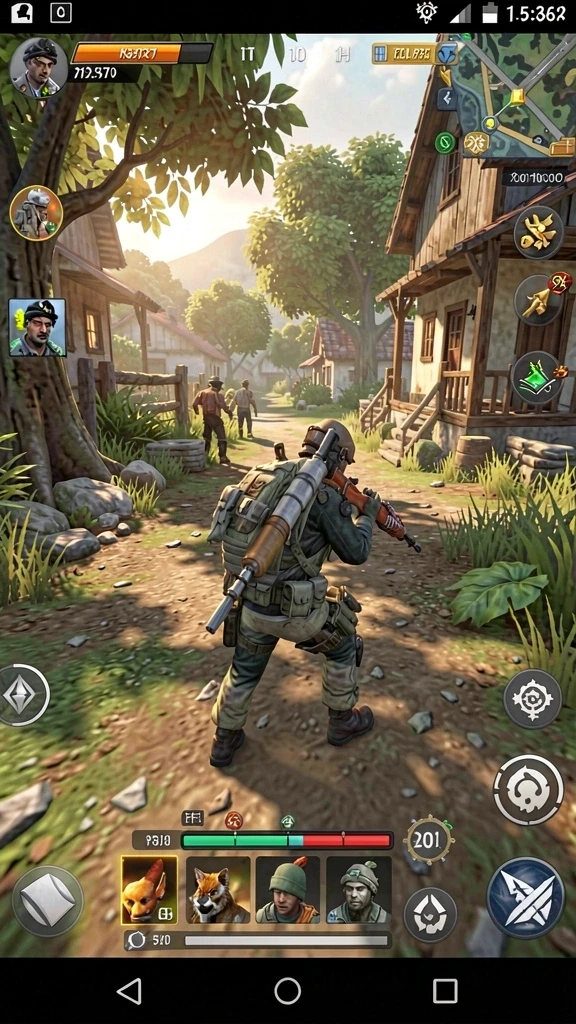 rezego - Screenshot menampilkan karakter utama dalam aksi.